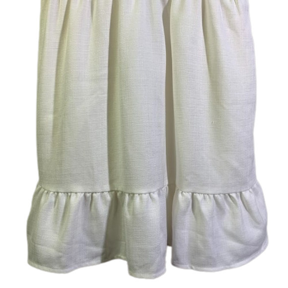 EXPRESS x LADYGANG White Ruffle Mini Dress -‎ NWT - Picture 8 of 16